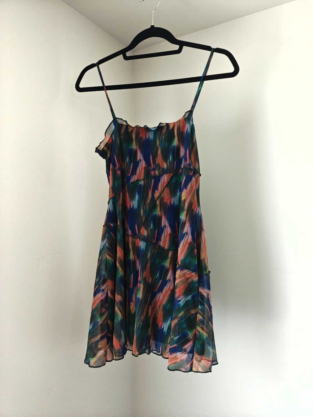 Urban Outfitters Multicolor Brushstroke Mini Dress